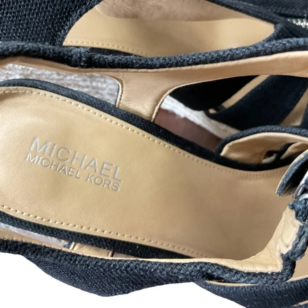 Michael Kors Black Berkley Wedge 7.5